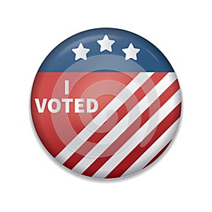 i voted badge. Vector illustration decorative background design