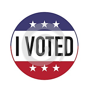 I Voted USA Election Button
