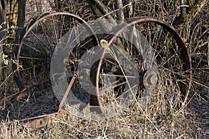 Farm Equipment buried in Time photo