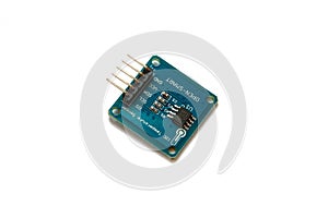 I2c temperature sensor isolated on white