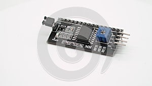 i2c wire connection module 16x2 character arduino display electronic component.