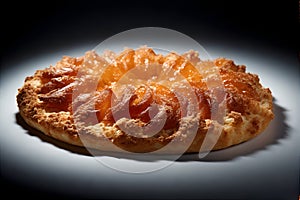 Seeded Bread Ring Isolated on White Background