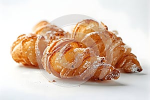 Seeded Bread Ring Isolated on White Background