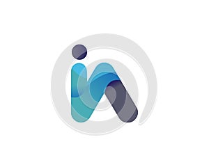 IA logo, IA Letter, AI logo