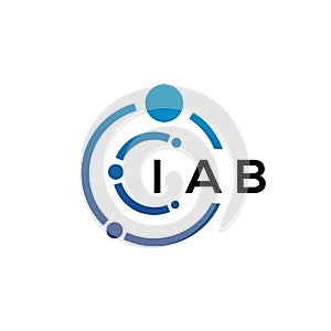 IAB letter technology logo design on white background. IAB creative initials letter IT logo concept. IAB letter design photo