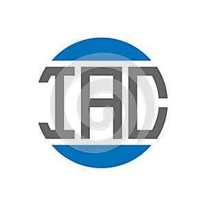 IAC letter logo design on white background. IAC creative initials circle logo concept. IAC letter design photo