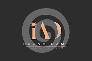 IAD abstract letter logo design