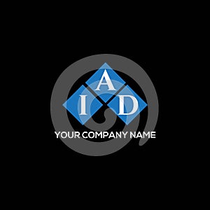 IAD letter logo design on BLACK background. IAD creative initials letter logo concept. IAD letter design.IAD letter logo design on