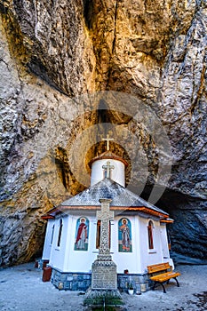Ialomitei cave, Bucegi mountains, Saints Peter and Paul Church a