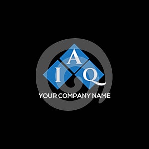 IAQ letter logo design on BLACK background. IAQ creative initials letter logo concept. IAQ letter design photo