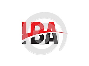 IBA Letter Initial Logo Design Vector Illustration