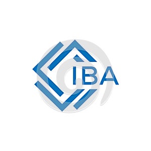 IBA letter logo design on white background. IBA creative circle letter logo concept.