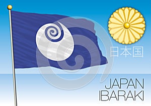 Ibaraki prefecture flag, Japan