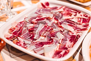 Iberian ham dish