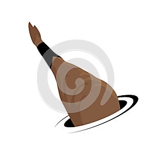 Iberian ham illustration