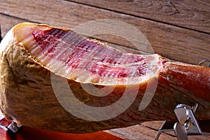 Iberian ham pata negra from Spain photo