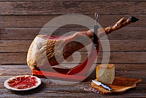 Iberian ham pata negra from Spain photo