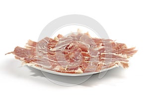 Iberian ham strips photo