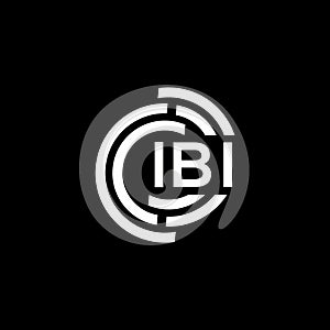 IBI letter logo design on black background. IBI creative initials letter logo concept. IBI letter design photo