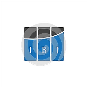 IBI letter logo design on WHITE background. IBI creative initials letter logo concept. IBI letter design photo