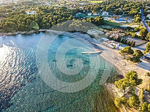 Ibiza beach. Cala Pada Beach, Ibiza Spain.