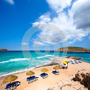 Ibiza Cala Conta Comte beach in Sant Josep