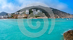 Ibiza Cala Llonga beach in Santa Eulalia photo