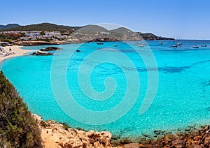 Ibiza Cala Tarida beach in Balearic Islands photo