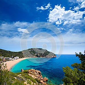 Ibiza caleta de Sant Vicent cala San vicente san Juan photo