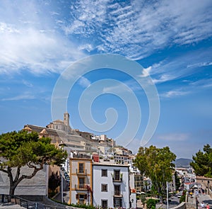 Ibiza Eivissa Church in Dalt Vila of Balearics photo