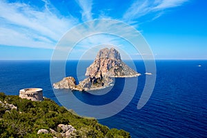 Ibiza Es Vedra view from Torre des Savinar Tower