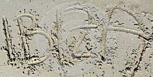 Ibiza headline in the sand