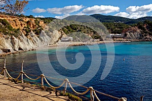 Ibiza island coastline