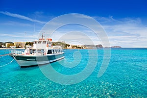 Ibiza Patja des Canar beach with turquoise water photo