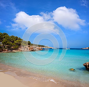 Ibiza Portinatx Arenal Petit beach in Balearics photo
