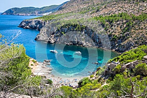 Ibiza Punta de Xarraca turquoise beach paradise in