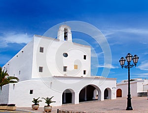 Ibiza Sant Josep de sa Talaia white church photo