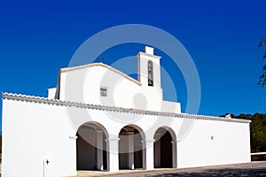 Ibiza Sant Mateu d Albarca San Mateo white church photo