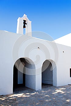 Ibiza Santa Agnes de Corona Ines white church photo