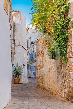 Ibiza, typical street of Eivissa