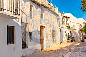 Ibiza, typical street of Eivissa