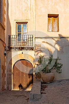 Ibiza, typical street of Eivissa