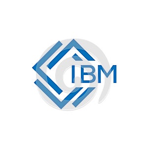 IBM letter logo design on white background. IBM creative circle letter logo concept.