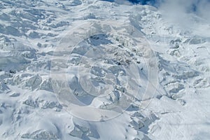 Ibn Sina Avicenna or Lenin peak at Pamir mountains cold snow ice glacier