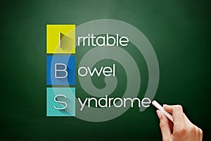 IBS - Irritable Bowel Syndrome acronym concept