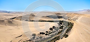 Ica River at Canyon de los Perdidos in Peru