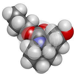 Icaridin picaridine insect repellent molecule. photo