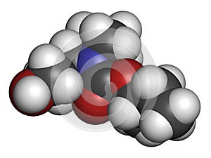 Icaridin picaridine insect repellent molecule. photo