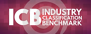 ICB - Industry Classification Benchmark acronym