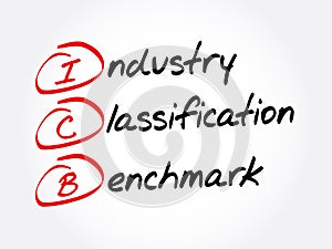 ICB - Industry Classification Benchmark acronym, technology concept background